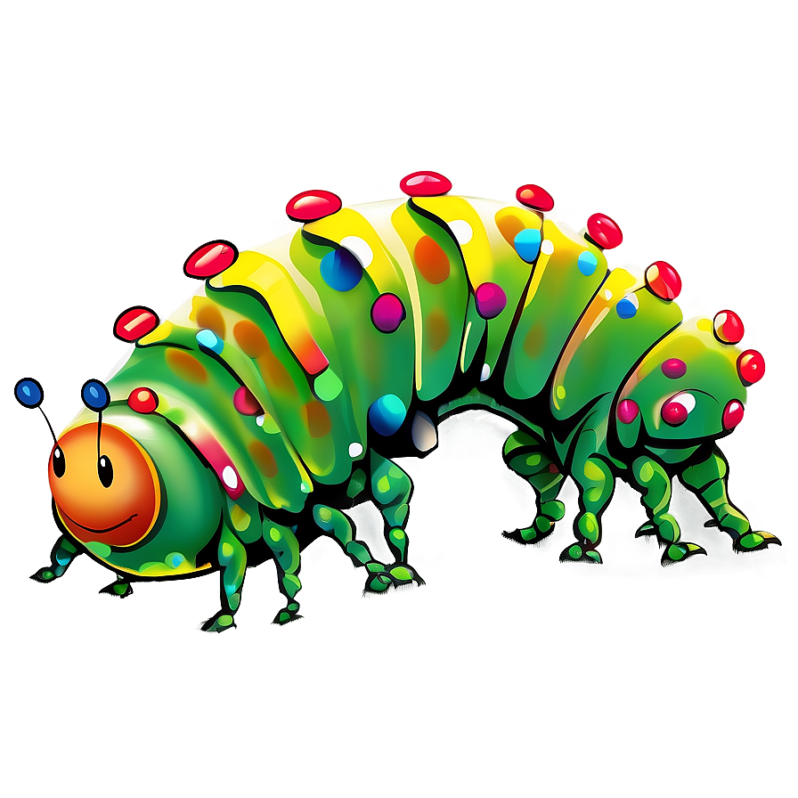 Digital Caterpillar Graphic Png 20 PNG image