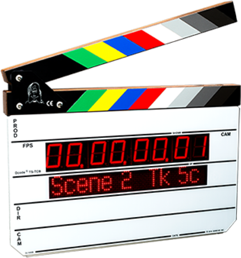 Digital Clapperboard Scene Indicator PNG image