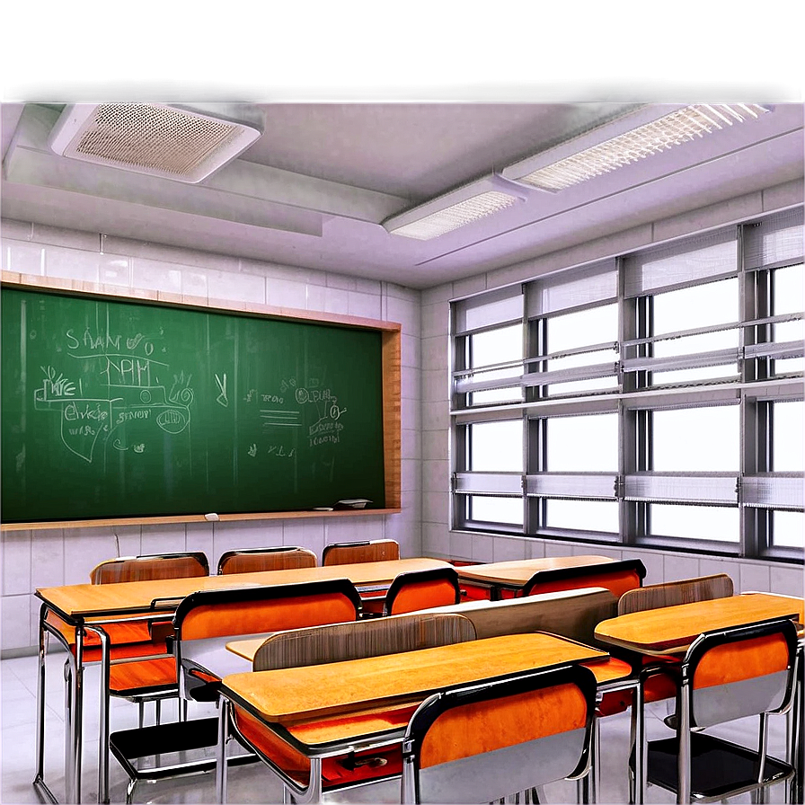 Digital Classroom Illustration Png Qej PNG image