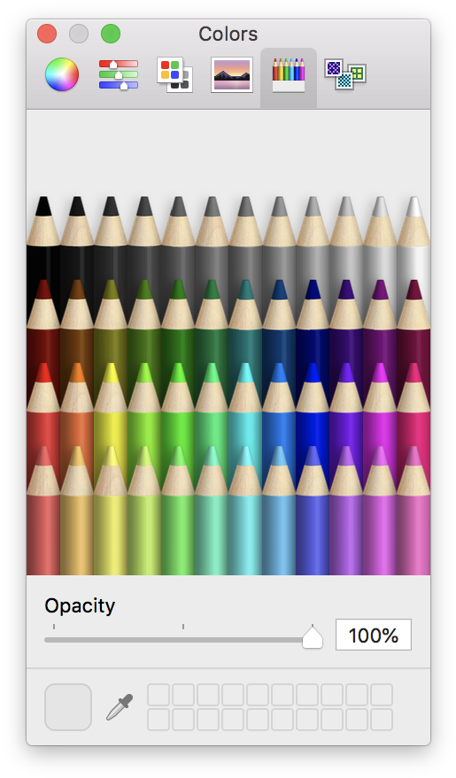 Digital Colored Pencils Interface PNG image