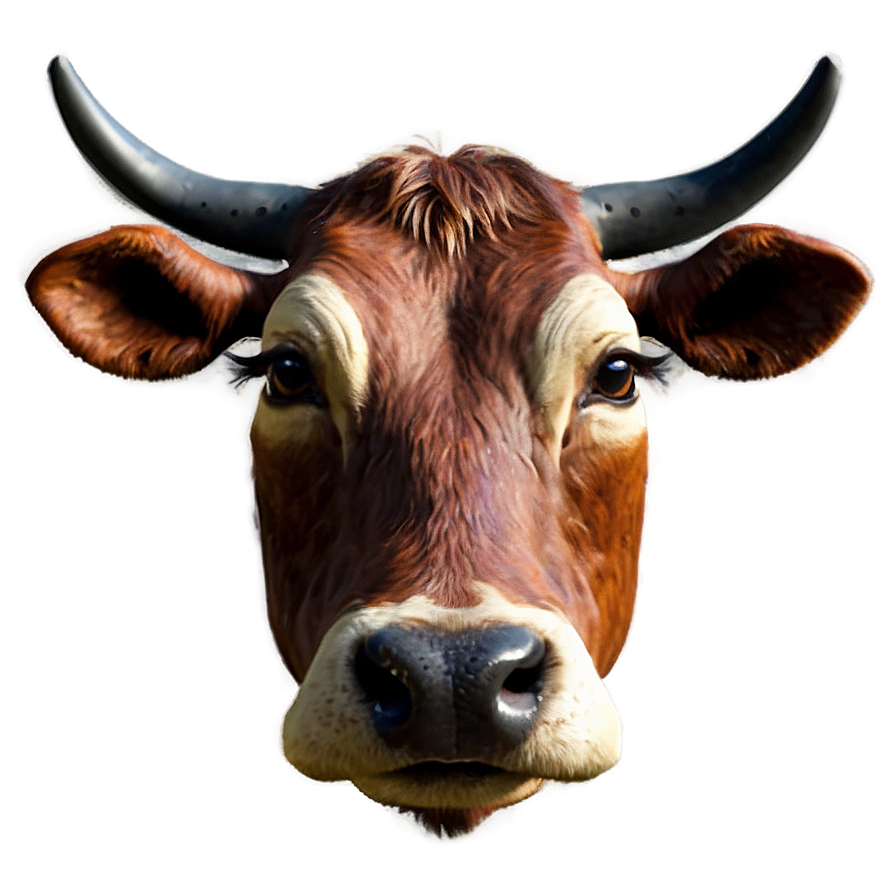 Digital Cow Head Art Png 71 PNG image