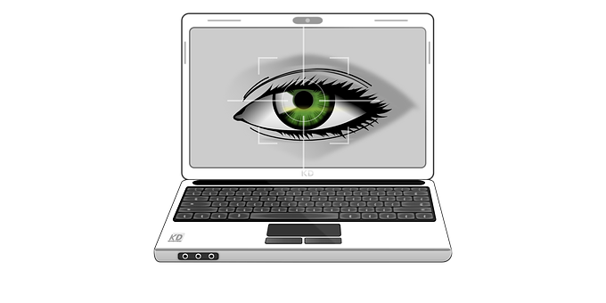 Digital Eye Surveillance Concept PNG image