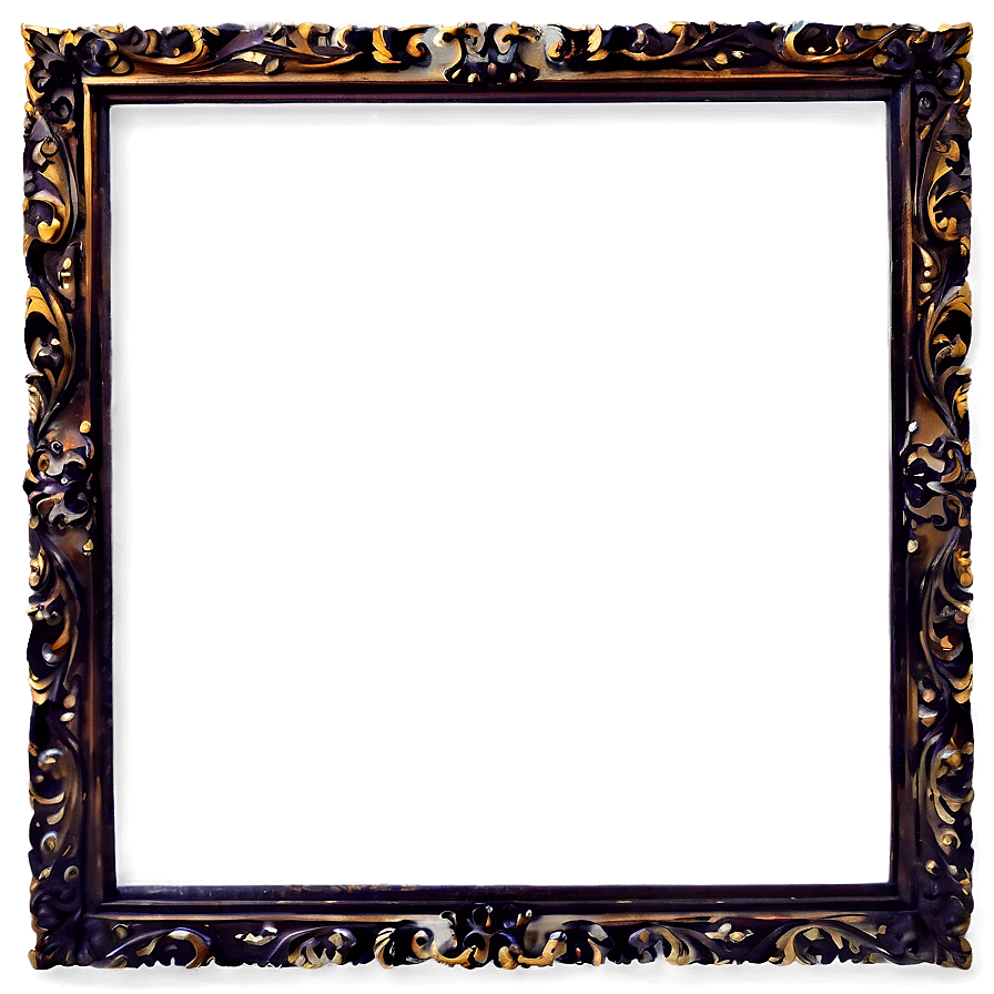 Digital Fancy Frame Png 06132024 PNG image