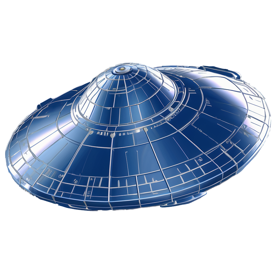 Digital Flying Saucer Blueprint Png 06202024 PNG image