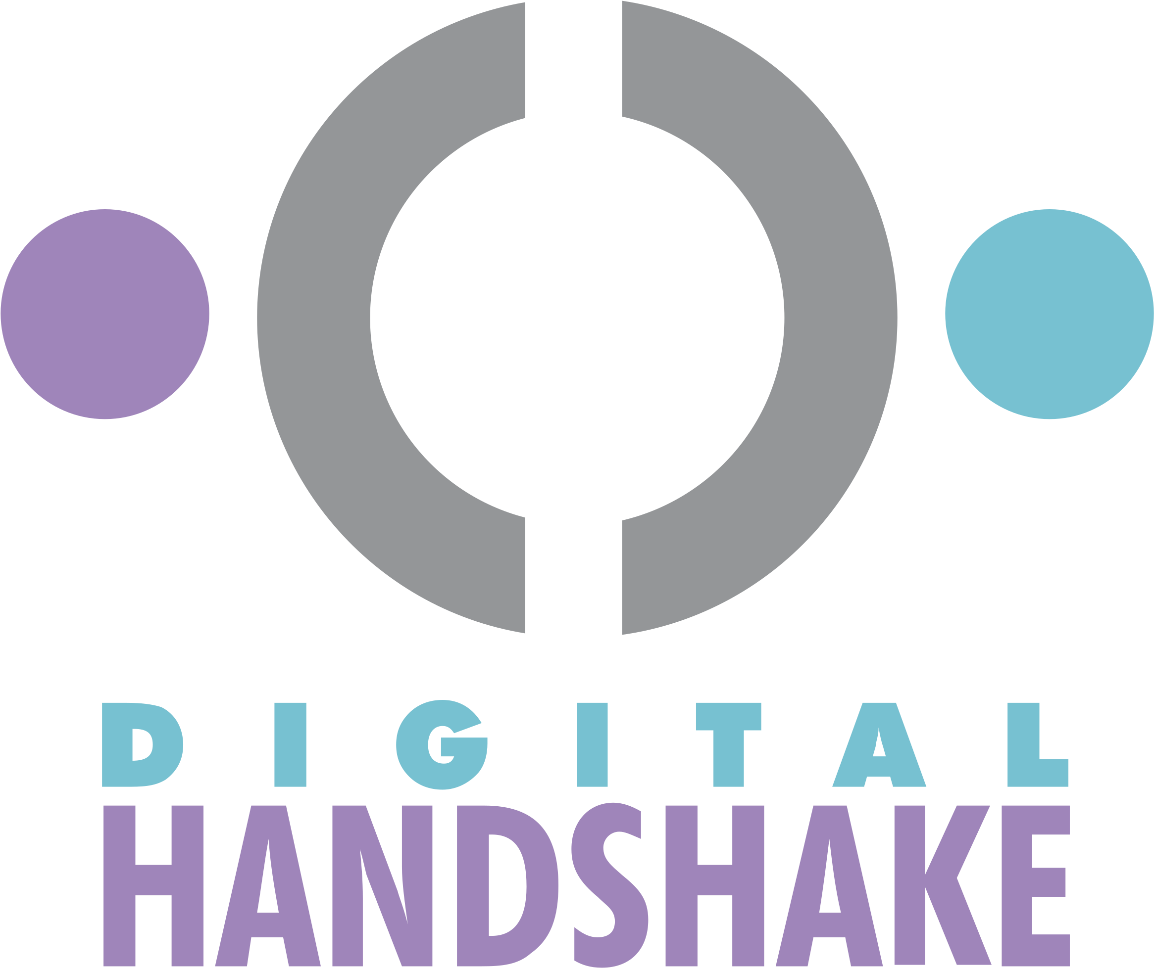 Digital Handshake Logo PNG image