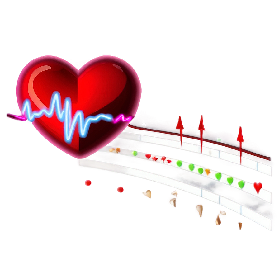 Digital Heart Rhythm Chart Png Baq PNG image