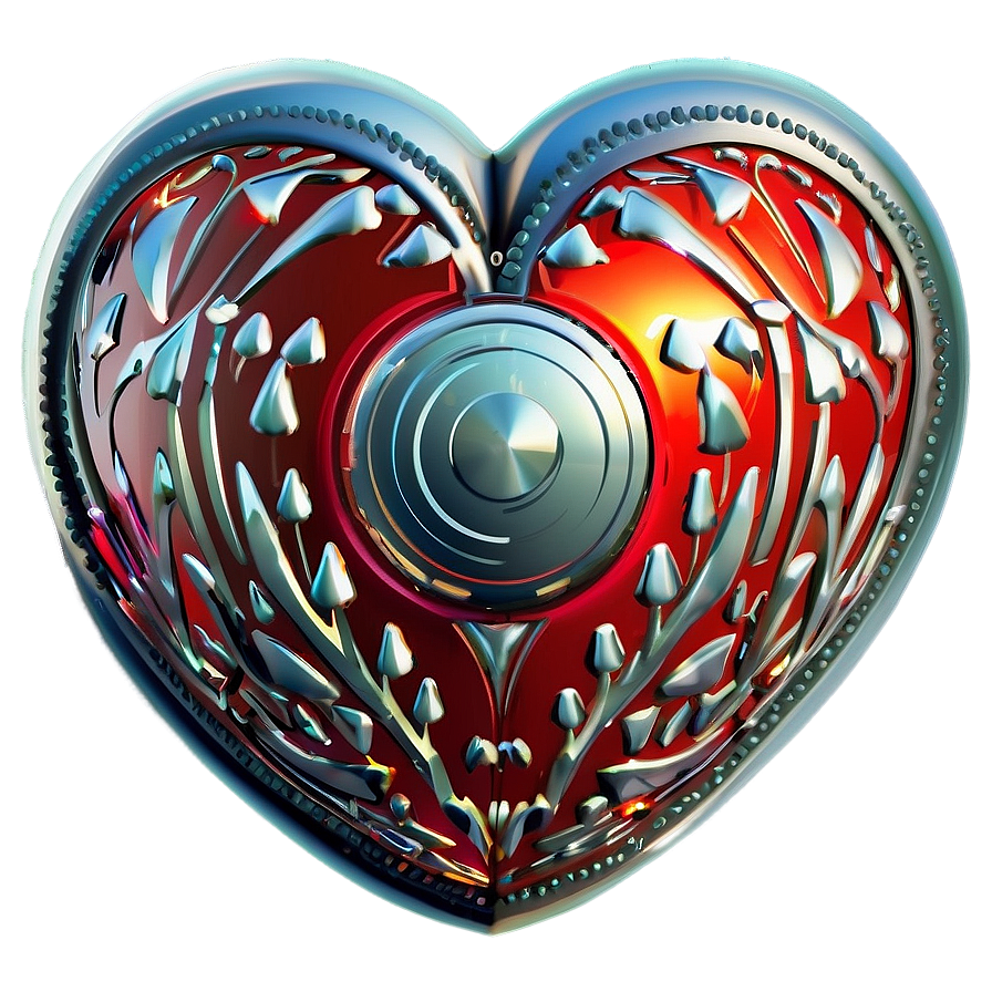 Digital Heart Vector Png Oty94 PNG image