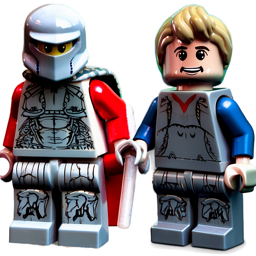 Digital Lego Minifigures Print Png 06262024 PNG image