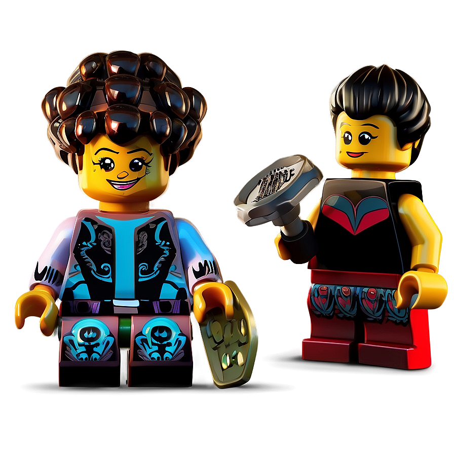 Digital Lego Minifigures Print Png 06262024 PNG image