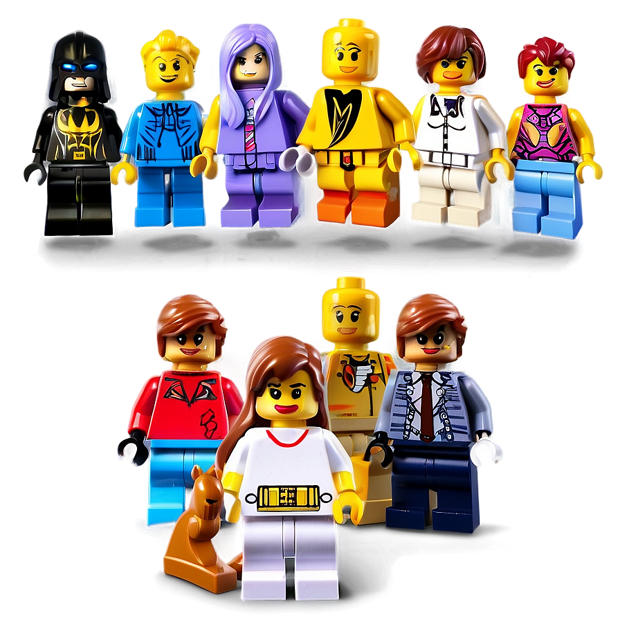 Digital Lego Minifigures Print Png Lcp PNG image