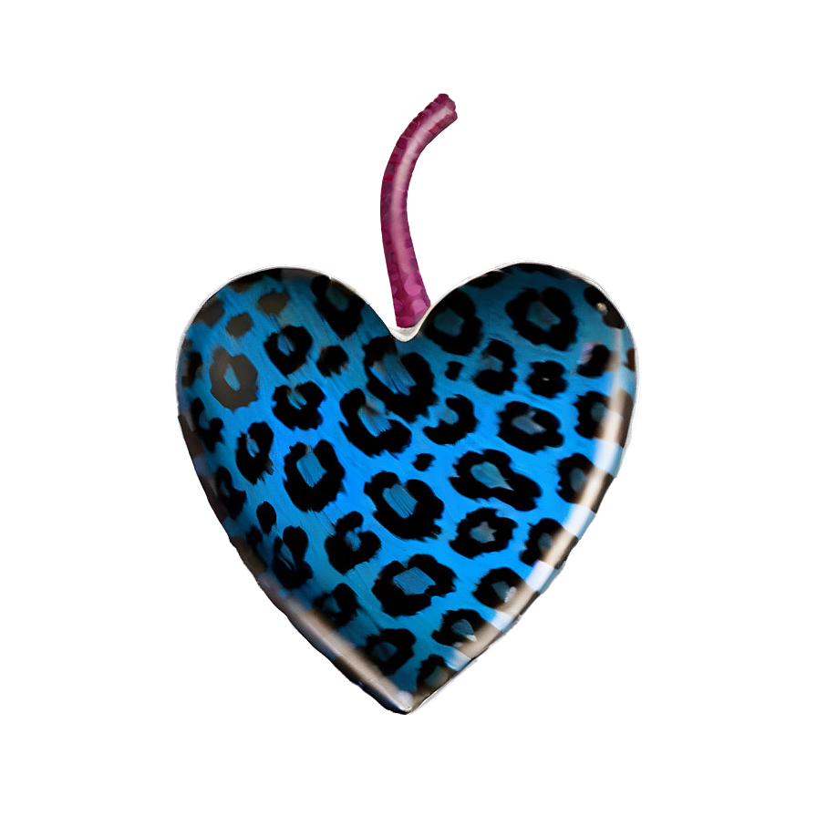 Digital Leopard Heart Png Gvr PNG image