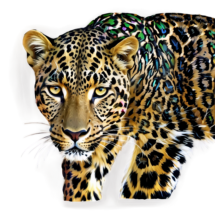 Digital Leopard Texture Png Ktu35 PNG image