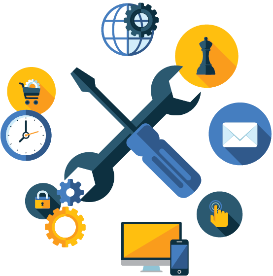 Digital Maintenanceand Technology Concept PNG image