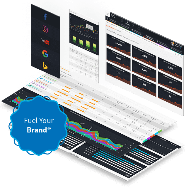 Digital Marketing Dashboard Analysis PNG image