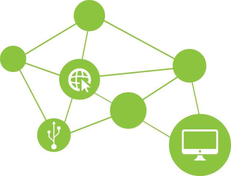 Digital Network Connectivity Graphic PNG image