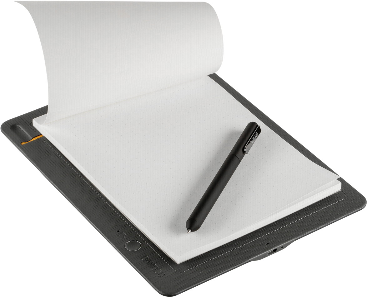 Digital Notepadand Stylus Product Showcase PNG image