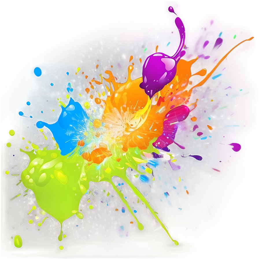 Digital Paint Splash Png 18 PNG image