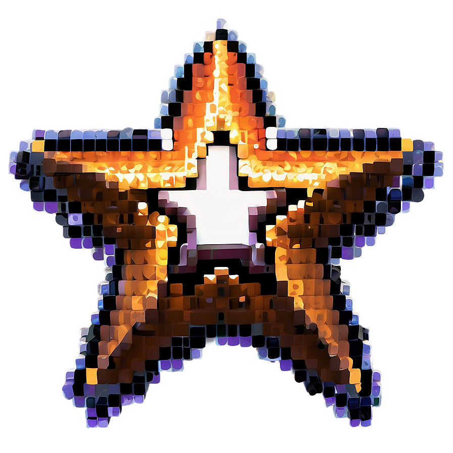 Digital Pixel Star Picture Png Ila77 PNG image