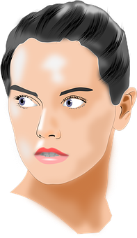 Digital Portraitofa Woman PNG image