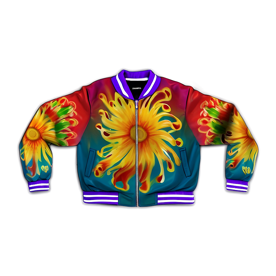 Digital Print Bomber Jacket Png 46 PNG image