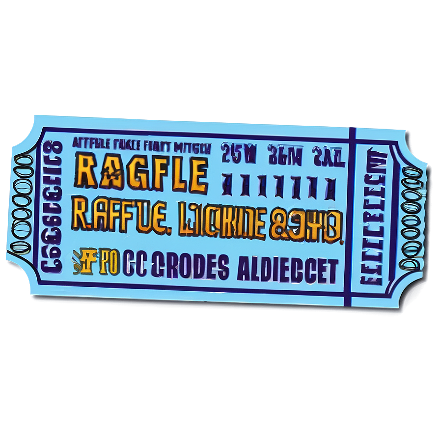 Digital Raffle Ticket Png 06262024 PNG image