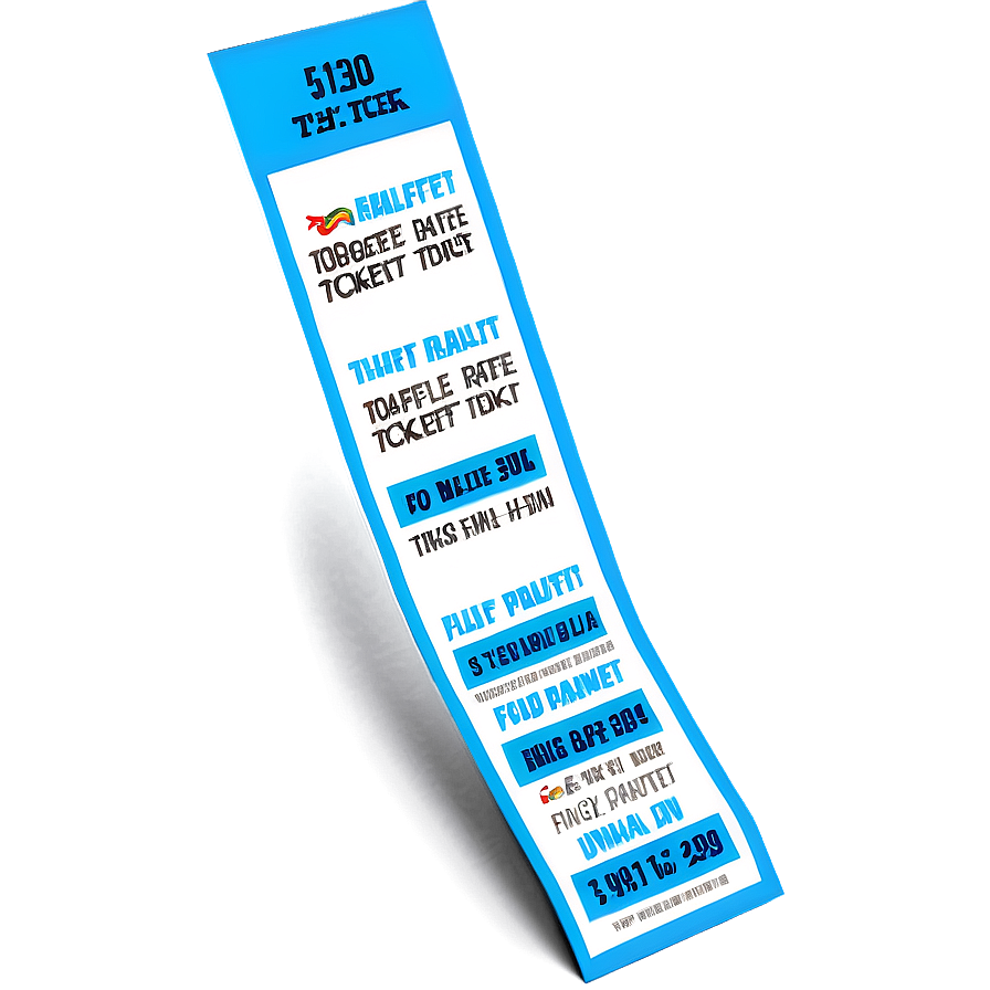 Digital Raffle Ticket Png 06262024 PNG image