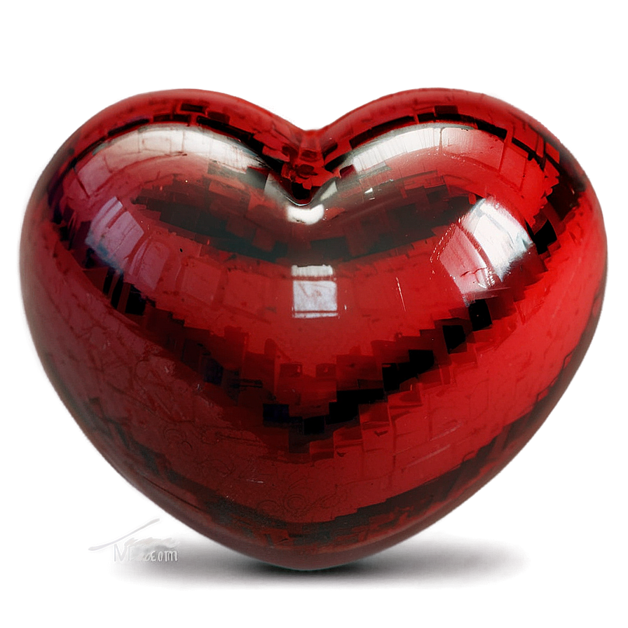 Digital Red Heart Emoji Png 06262024 PNG image