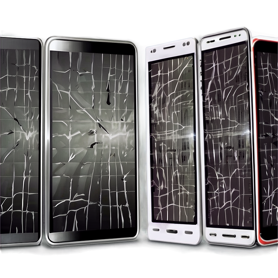 Digital Screen Crack Illustration Png Bpa PNG image