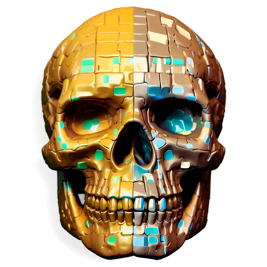 Digital Skull Face Creation Png Ejs PNG image