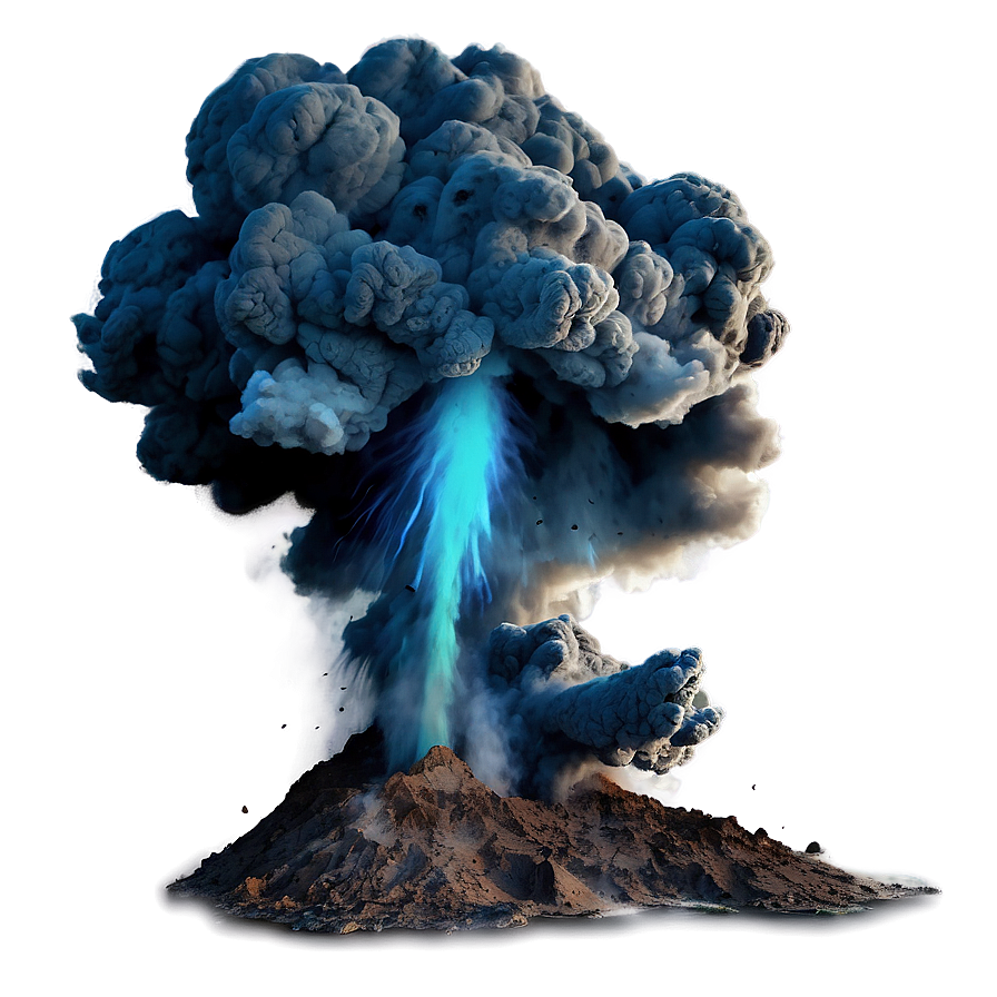 Digital Smoke Explosion Artwork Png 06272024 PNG image