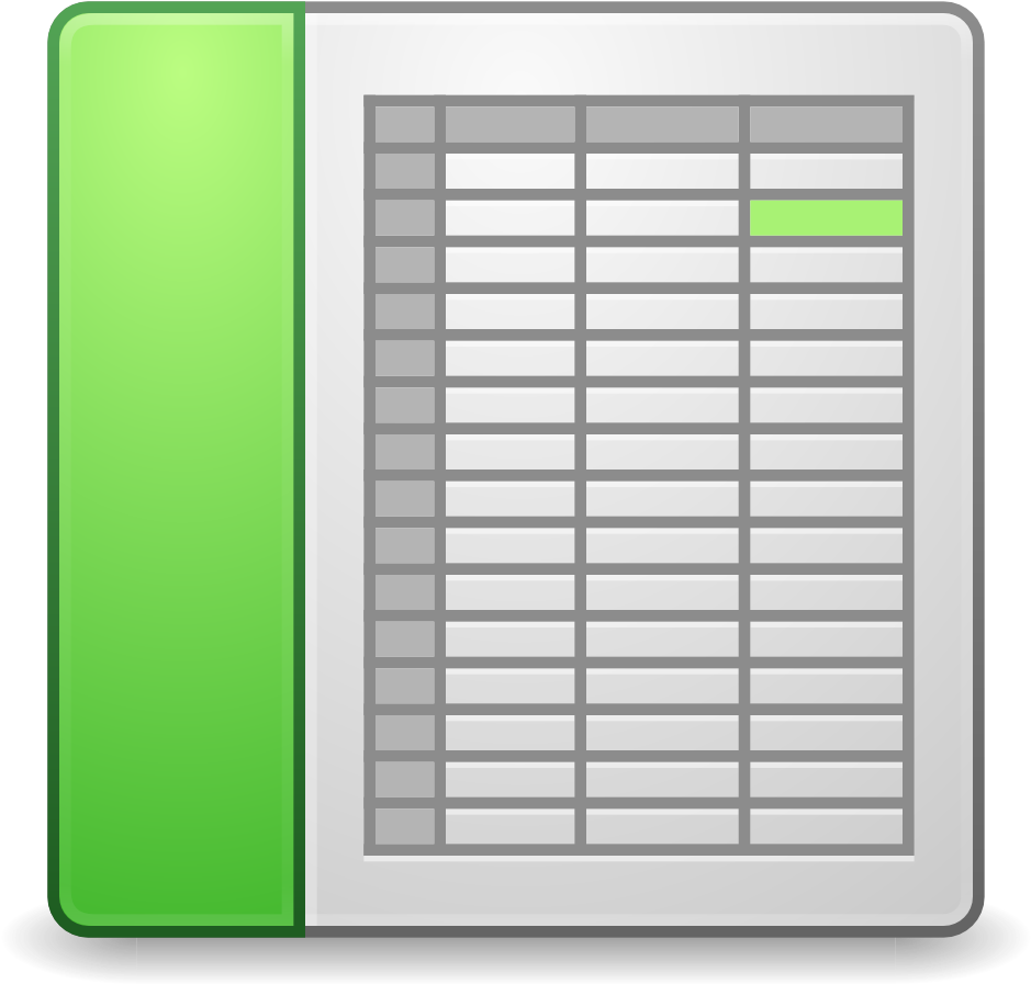 Digital Spreadsheet Icon PNG image