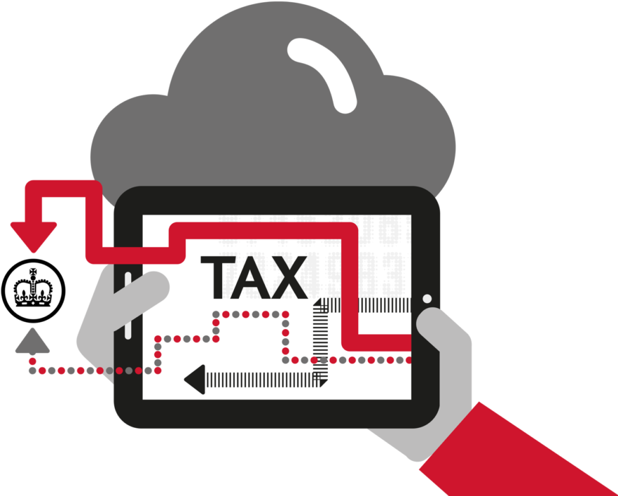 Digital Tax Management Concept PNG image