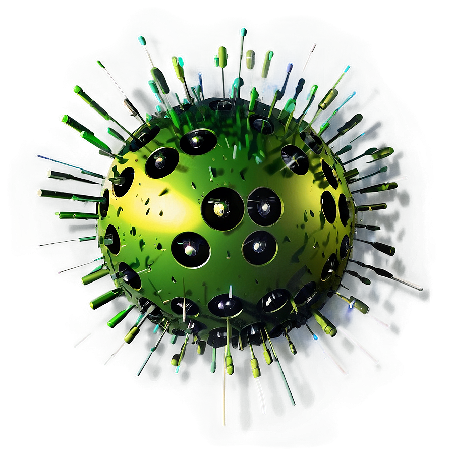 Digital Threat Virus Png 05252024 PNG image