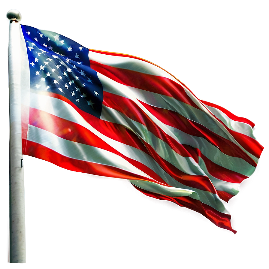 Digital United States Flag Png 06212024 PNG image