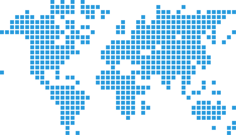 Digital World Map Pixel Art PNG image