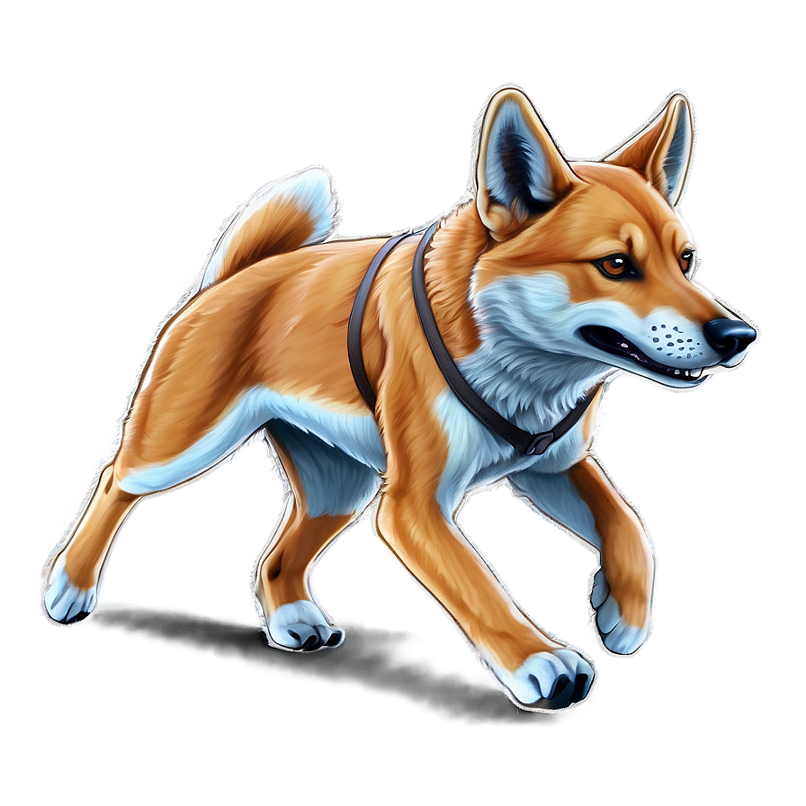 Dingo Running Illustration Png 75 PNG image