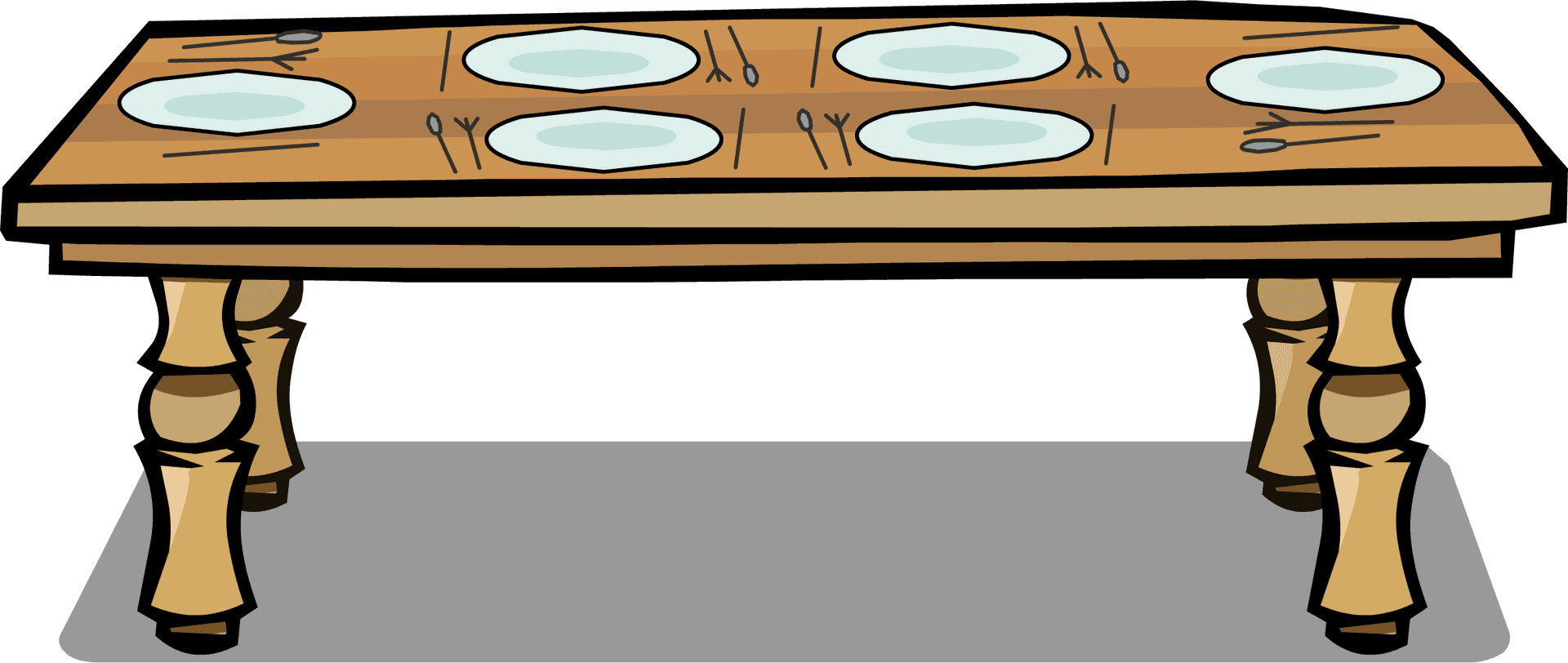 Dining Table Clipart Setfor Meal PNG image