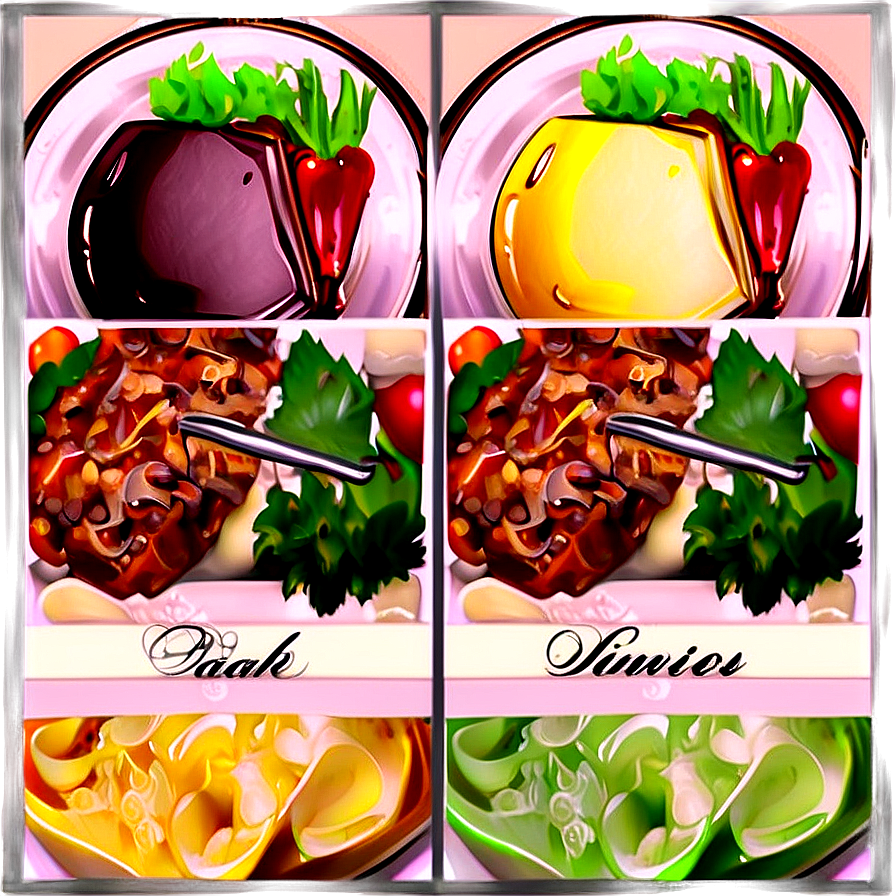 Dinner Party Menus Cooking Png 05212024 PNG image