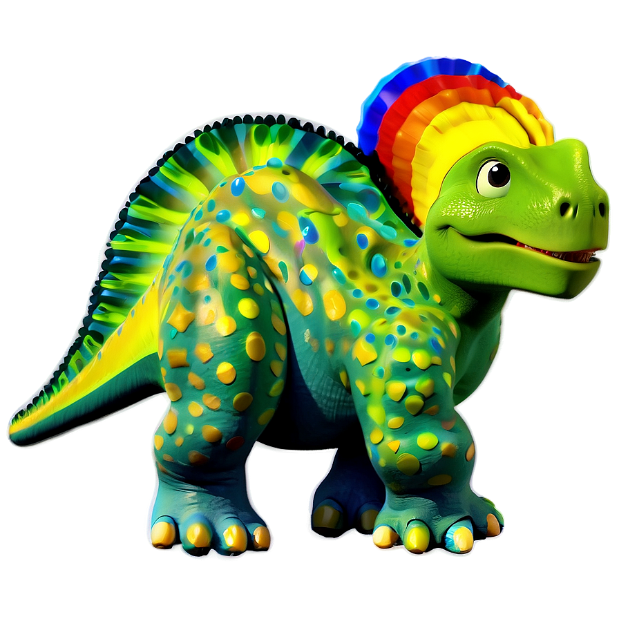 Dino And Rainbow Png Wgh PNG image