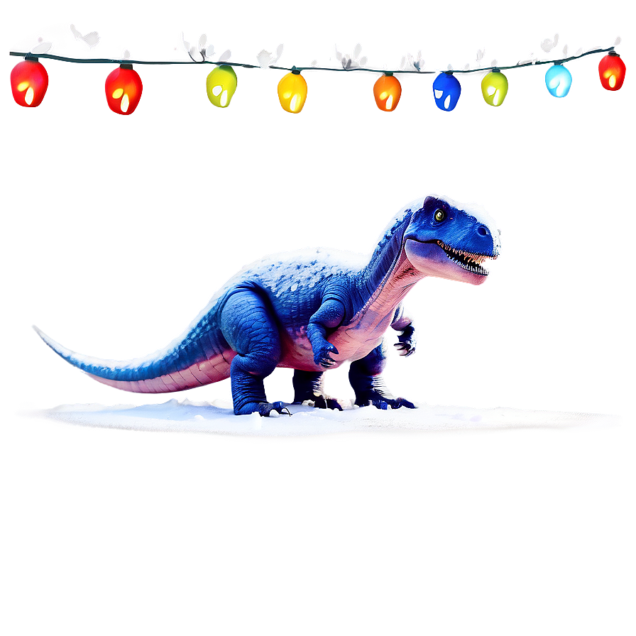 Dino In Winter Snow Png 06122024 PNG image