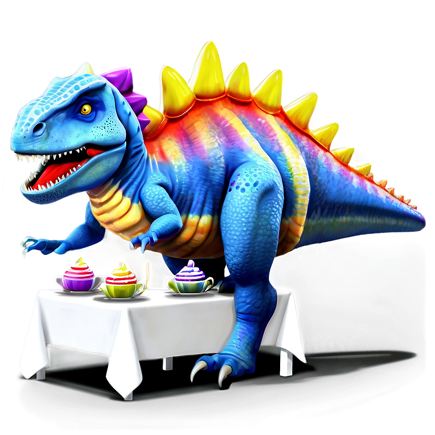 Dino Tea Party Png 06122024 PNG image