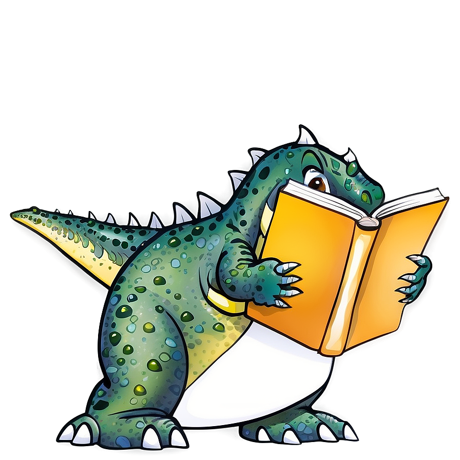 Dino With Book Png 55 PNG image