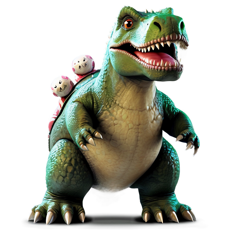 Dino With Teddy Bear Png 06122024 PNG image