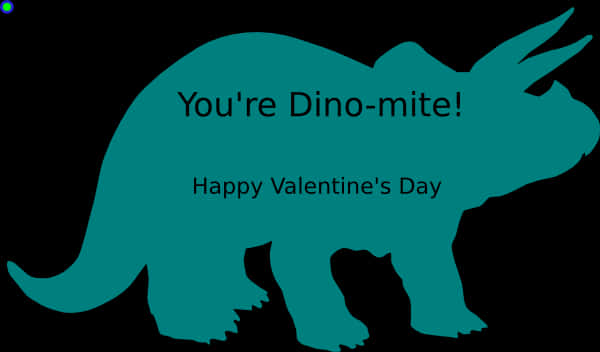 Dinomite Valentines Greeting PNG image