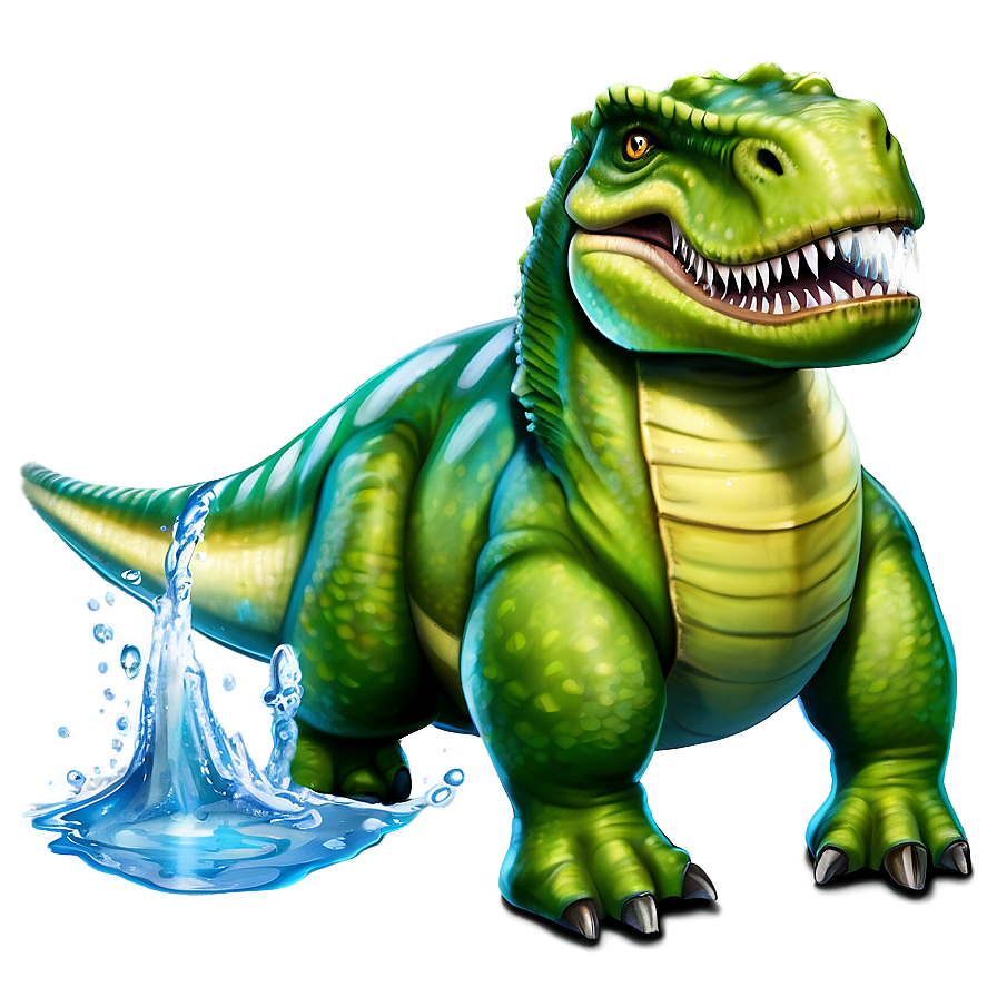 Dinosaur In Water Png 05032024 PNG image