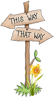 Directional Wooden Signs Illustration PNG image