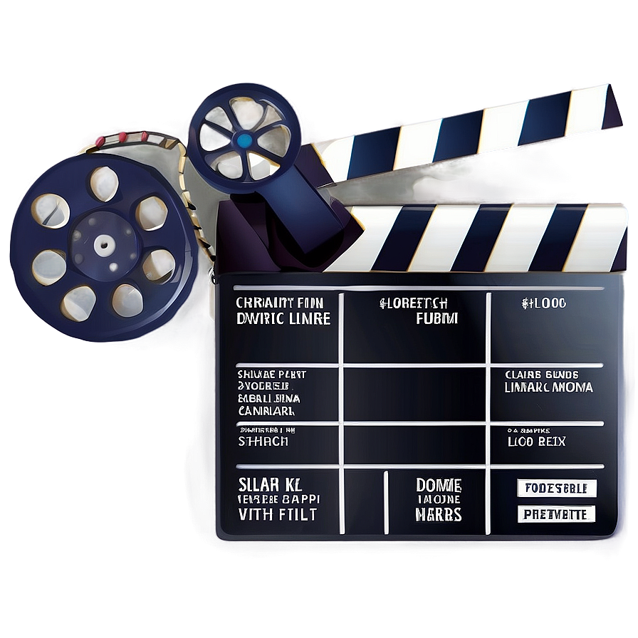 Director's Film Slate Clipart Png 06262024 PNG image