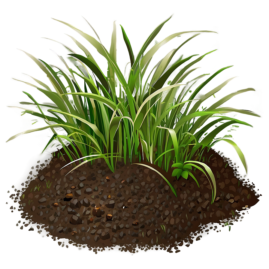 Dirt With Grass Clumps Png 93 PNG image