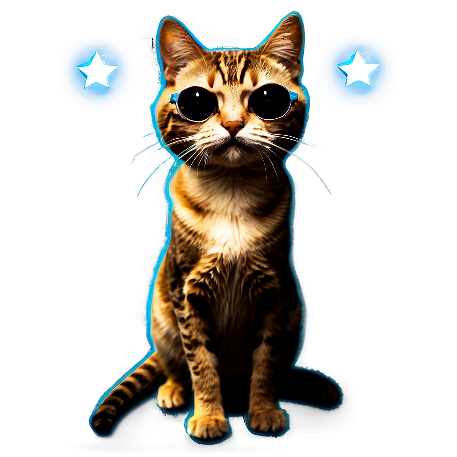 Disco Cat Filter Png 06282024 PNG image