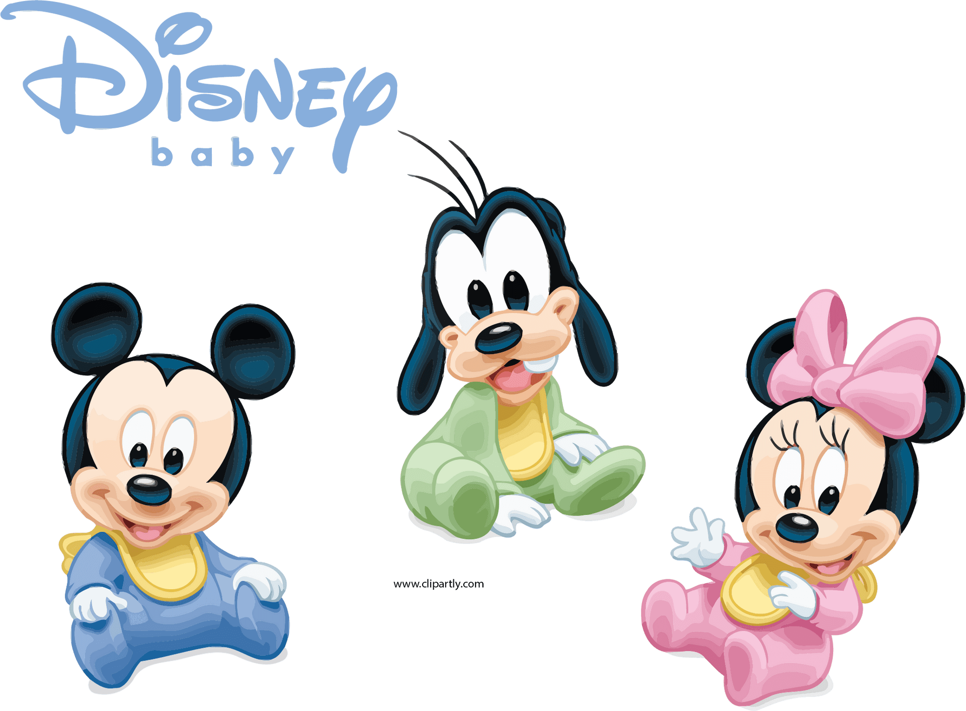 Disney Baby Characters Mickey Friends PNG image